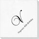 Elegant Initial Deville Napkins Image 5 of 5